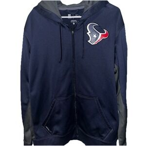 Nike NFL Houston Texans Men's Large Therma-Fit Zip Hoodie Navy Blue On-Field